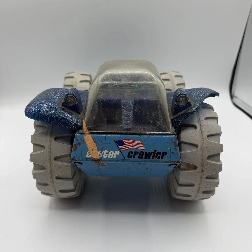 Vintage Tonka Crater Crawler 1970s Blue‎ Body Space Vehicle Pressed Steel Truck